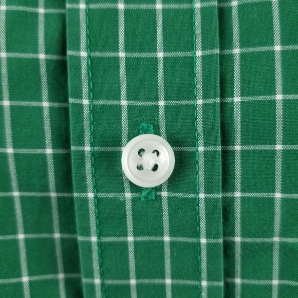 LL BEAN Mens Green Windowpane Sz M Traditional Fit - Picture 3 of 8